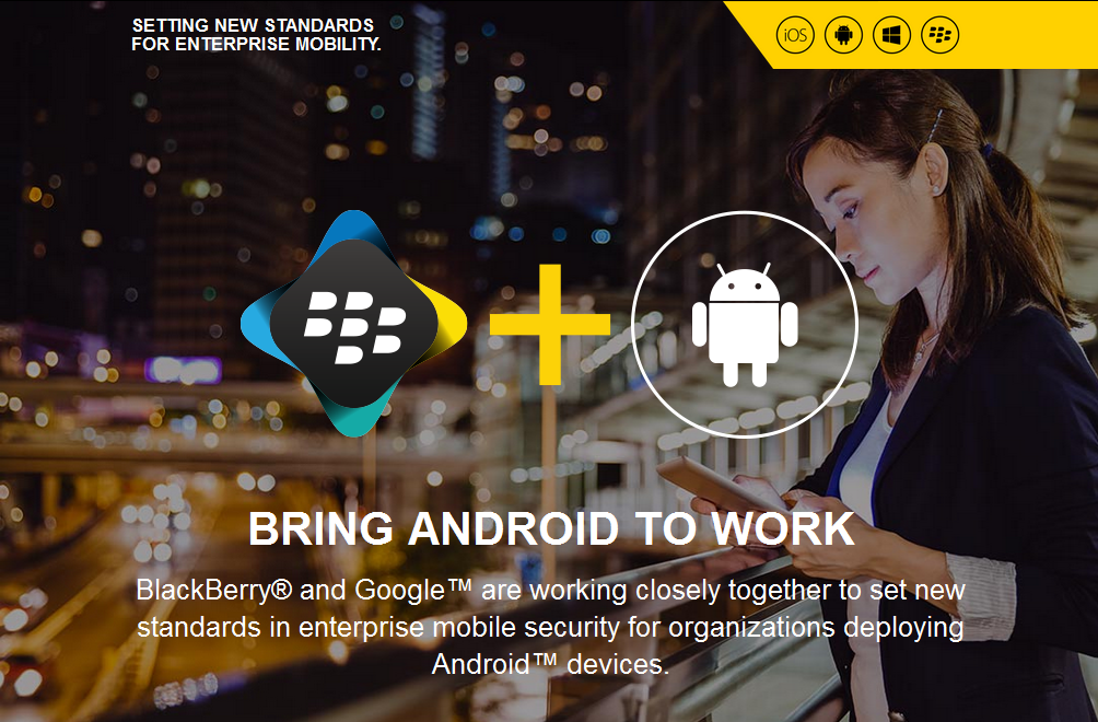 BlackBerry Android Partnership