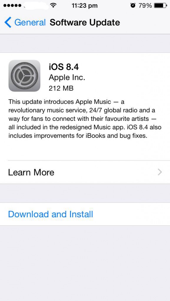 iOS 8.4 Update