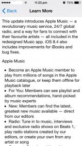 iOS 8.4 Update Apple Music