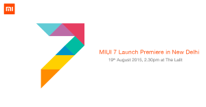 Xiaomi MIUI 7 India Launch