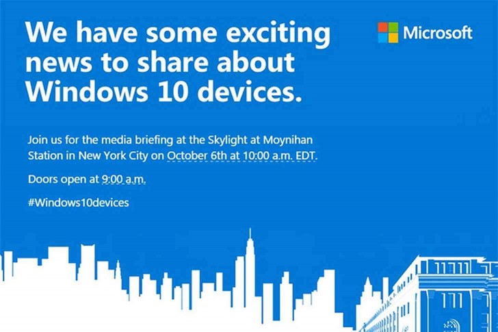Microsoft Windows 10 October 6 Event