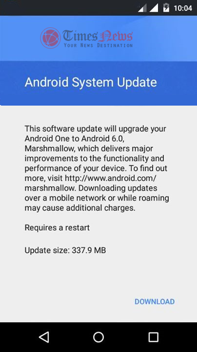 Android One Marshmallow update