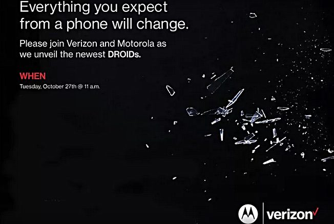 Motorola Verizon Droid Event October 27