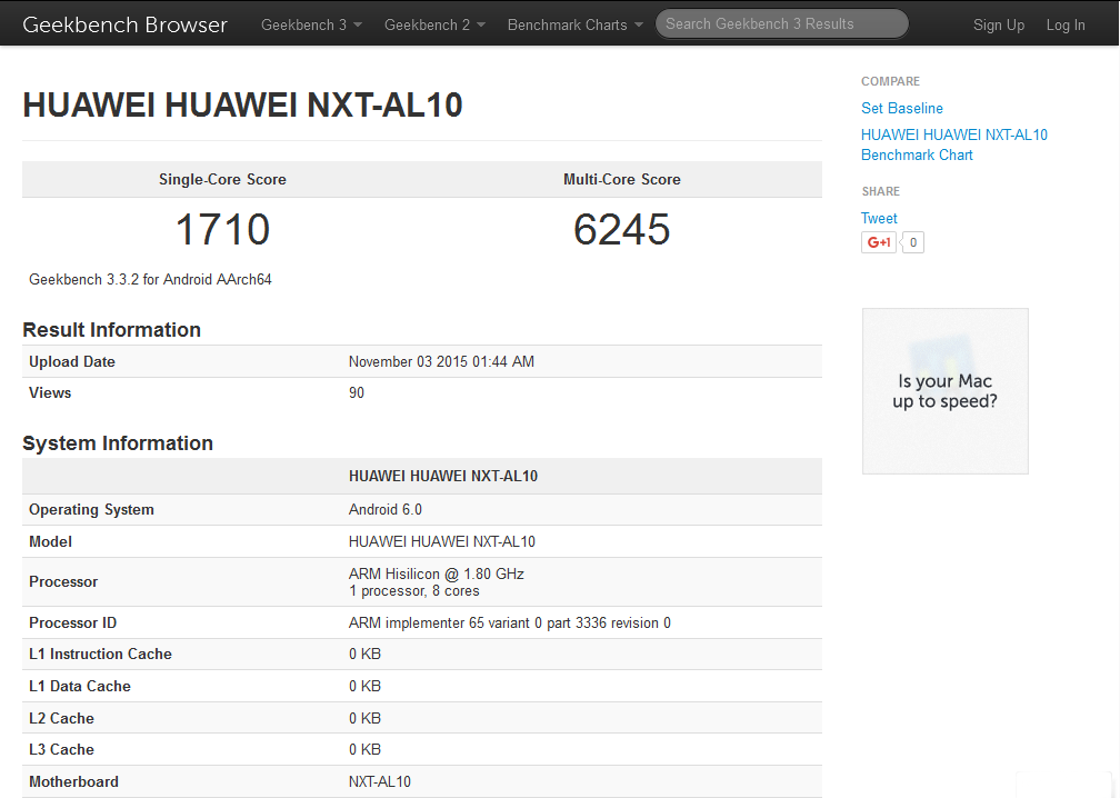 Huawei NXT-AL10 Mate 8