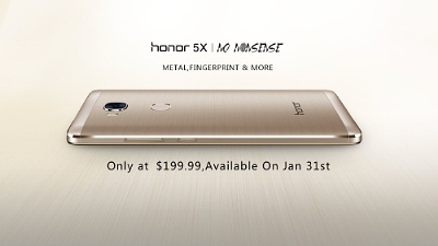 Honor 5X 31st January launch US