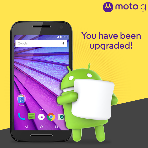 Moto G 3rd Gen Android 6.0 Marshmallow update