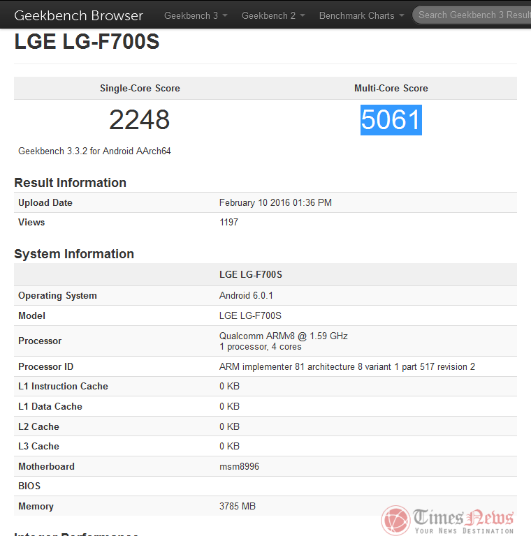 LG G5 GeekBench