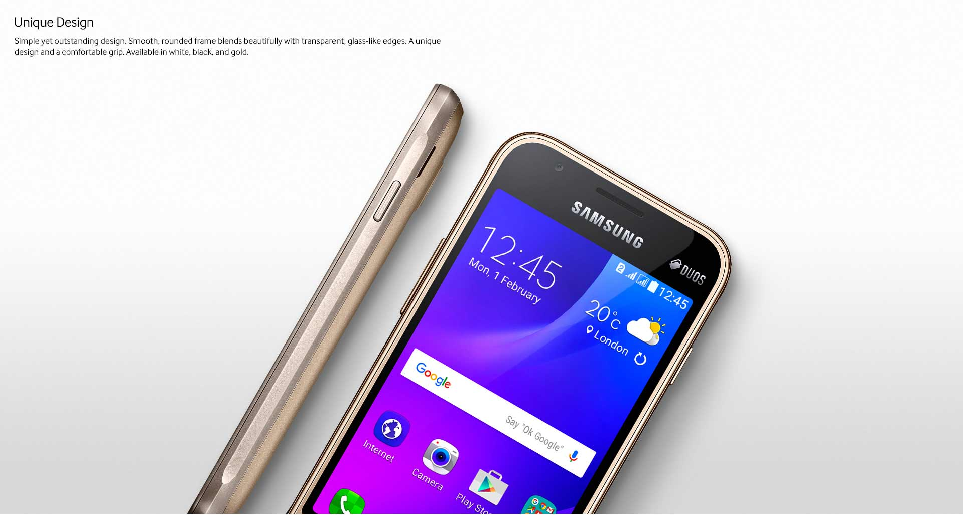 Samsung Galaxy J1 Mini design