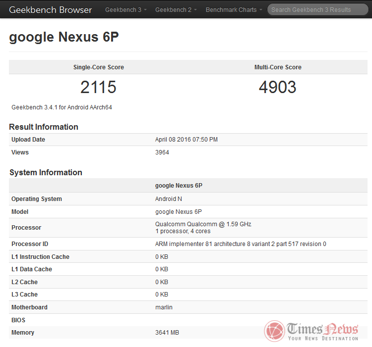 Nuevo Nexus 6P (2016) aparece en Geekbench con Snapdragon 820