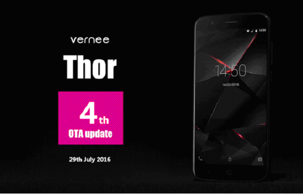 Vernee Thor’s 4th OTA update
