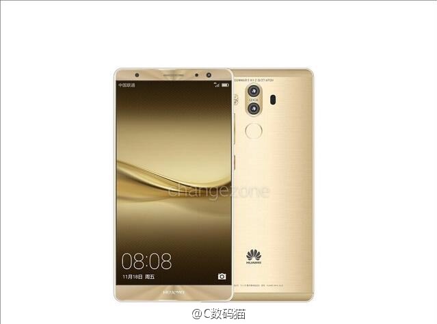 Huawei Mate 9 gold render leaked