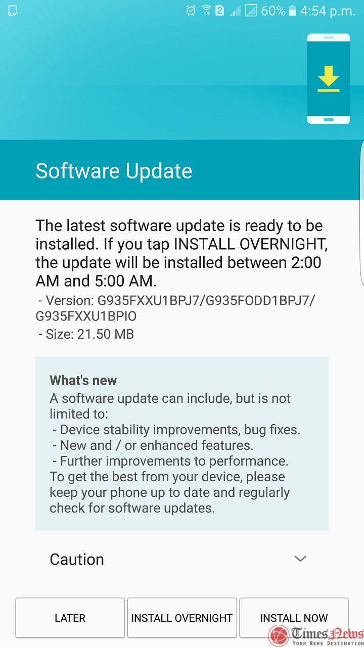 Galaxy S7 Edge October security update India