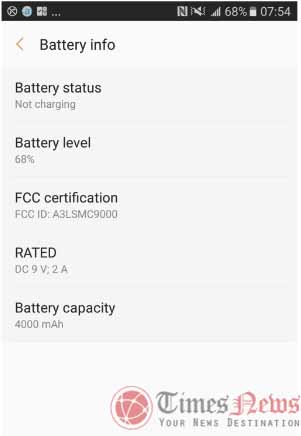 Samsung Galaxy C9 SM-C9000 FCC battery