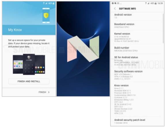 Android 7.0 Nougat update screenshot